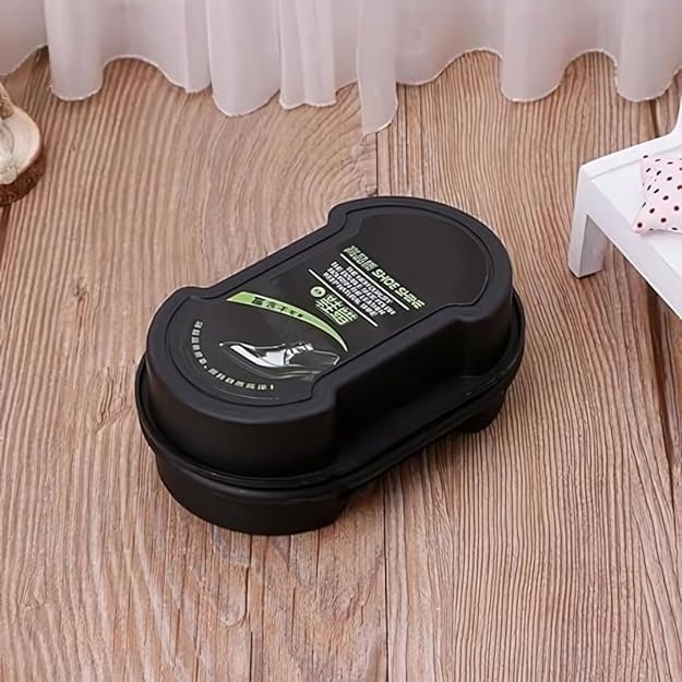 Shoes Wax Polish Double-Sided Shine Sponge Shoe Cleaner, Quick Cleaning Leather Shoes Cleaner Leather Polishing Waterless Liquid Wax Shoe Polishing